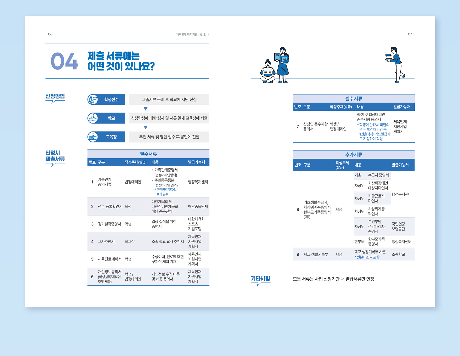 체육인재 장학지원사업 안내책자 2023